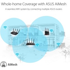 ASUS RT-AX57 Wireless Router Desktop - Ultra Fast Wi-Fi 6 for Seamless Connectivity & Superior Performance